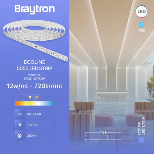 BRY-ECOLINE-12W-60L-5050-RGB-12V-IP20-LED STRIP