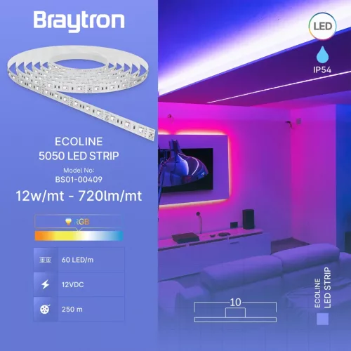 BRY-ECOLINE-12W-60L-5050-RGB-12V-IP54-LED STRIP