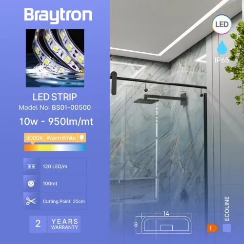 BRY-ECOLINE-120L2-2835-3000K-220V-IP65-LED STRIP