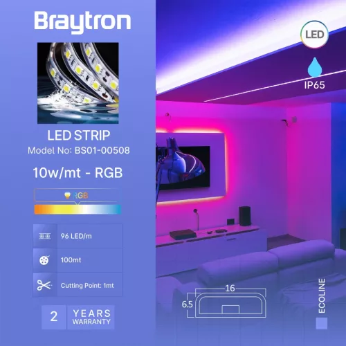 BRY-ECOLINE-96L2-5050-RGB-220V-IP65-LED STRIP