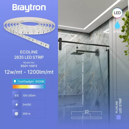 BRY-ECOLINE-12W-120L-2835-6500K-24V-IP65-LED STRIP
