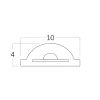 BRY-COBLINE-240L-10W-COB-AMBER-CLR-220V-IP65-LED STRIP
