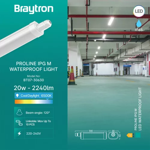 BRY-PROLINE-IPG-M-20W-6500K-IP65-WATERPROOF LIGHT