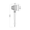 BRY-SPOTLUX-PLS-7W-BLC-6500K-IP65-LED SPIKE LIGHT