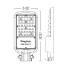 BRY-ST83-30W-GRY-4000K-IP66-LED STREET LIGHT