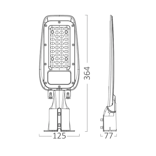 BRY-ST89-30W-GRY-6500K-IP66-LED STREET LIGHT