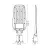 BRY-ST89-50W-GRY-6500K-IP66-LED STREET LIGHT