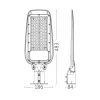 BRY-ST89-100W-GRY-6500K-IP66-LED STREET LIGHT
