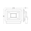 BRY-FLOOD-SF-10W-BLC-6500K-IP65-LED FLOODLIGHT