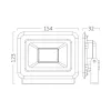 BRY-FLOOD-SF-30W-BLC-4000K-IP65-LED FLOODLIGHT