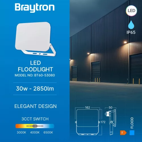 BRY-FLOOD-WF-30W-WHT-3IN1-IP65-LED FLOODLIGHT