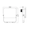 BRY-FLOOD-WF-100W-WHT-3IN1-IP65-LED FLOODLIGHT