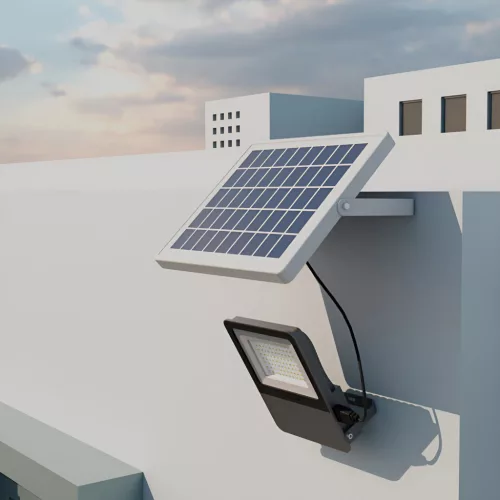 BRY-SOLAR PL-80W-3IN1-RMT-IP65-SOLAR FLOODLIGHT