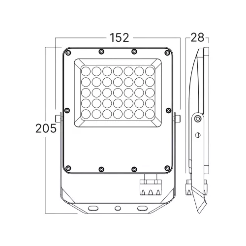BRY-FLOOD-PF-30W-GRY-3IN1-IP65-LED FLOODLIGHT