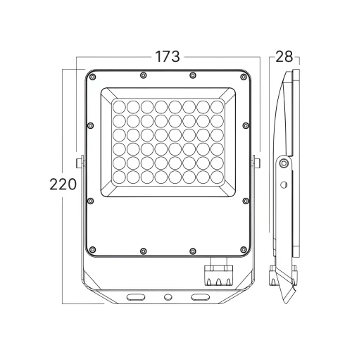 BRY-FLOOD-PF-50W-GRY-3IN1-IP65-LED FLOODLIGHT
