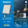 BRY-FLOOD-PF-20W-GRY-3IN1-SNS-IP54-LED FLOODLIGHT