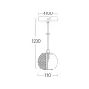 BRY-S001R-1H-1xG9-GLD-PENDANT LIGHT