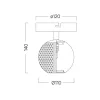 BRY-S001C-1H-1xG9-GLD-WALL LIGHT
