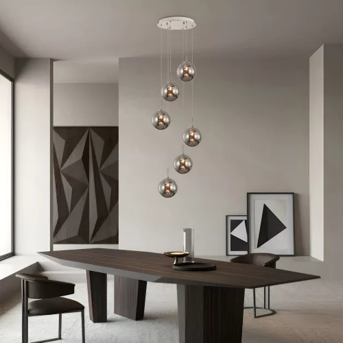 BRY-S003R-6H-6xG9-SMK-PENDANT LIGHT