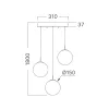 BRY-S003R-3H-3xG9-AMB-PENDANT LIGHT