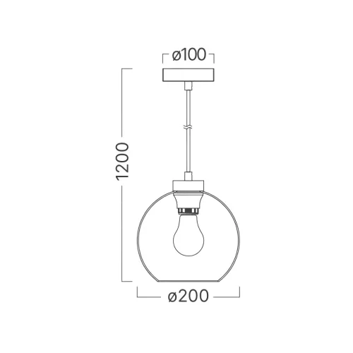 BRY-S005R-1H-1xE27-SMK-PENDANT LIGHT