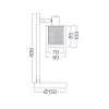 BRY-S008T-1H-1xE14-CPR-TABLE LAMP