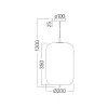 BRY-S011R-1H-1xE27-OPL-BLC-PENDANT LIGHT