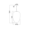 BRY-S011R-1H-1xE14-OPL-BLC-PENDANT LIGHT
