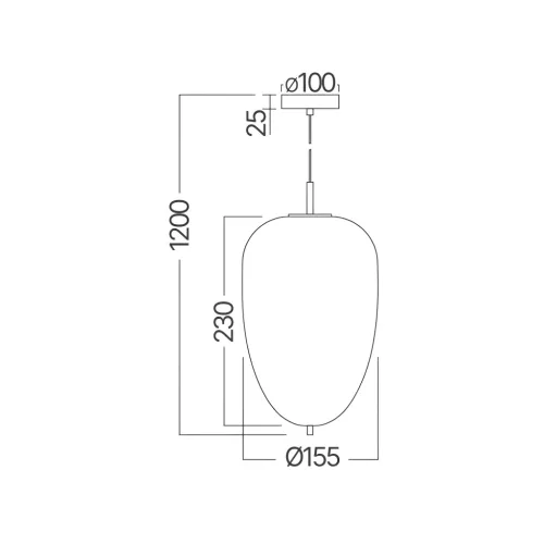 BRY-S011R-1H-1xE14-OPL-BLC-PENDANT LIGHT