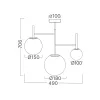 BRY-S012C-3H-3xG9-OPL-BLC-PENDANT LIGHT