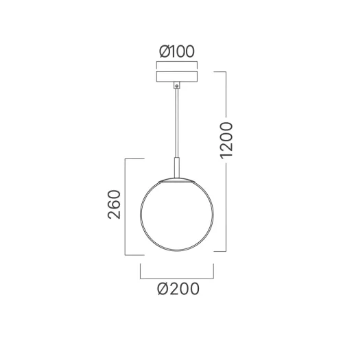 BRY-S013R-1H-1xE27-OPL-BLC-PENDANT LIGHT