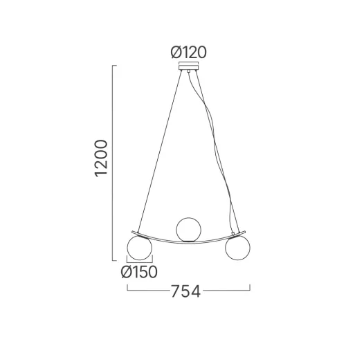 BRY-S013R-3H-3xG9-OPL-BLC-PENDANT LIGHT