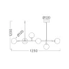 BRY-S011S-6H-6xG9-CLR-PENDANT LIGHT