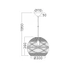 BRY-D003R-1H-1xE27-RTN-PENDANT LIGHT