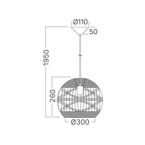 BRY-D003R-1H-1xE27-RTN-PENDANT LIGHT