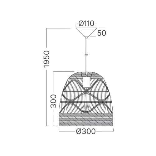 BRY-D003R-1H-1xE27-RTN-PENDANT LIGHT