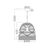 BRY-D003R-1H-1xE27-RTN-PENDANT LIGHT