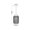 BRY-W001R-1H-1xE27-WDN-PENDANT LIGHT