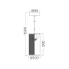 BRY-W002R-1H-1xE14-BLC-PENDANT LIGHT