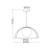 BRY-W004R-1H-1xE27-BLC-PENDANT LIGHT