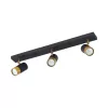BRY-G002C-3H-3xGU10-GLD-BLC-CEILING LIGHT