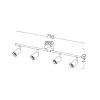 BRY-G003C-4H-4xE27-BLC-CEILING LIGHT