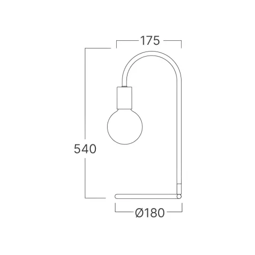 BRY-G003T-1H-1xE27-BLC-TABLE LAMP