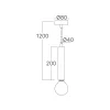 BRY-G005R-1H-1xE27-GLD-PENDANT LIGHT