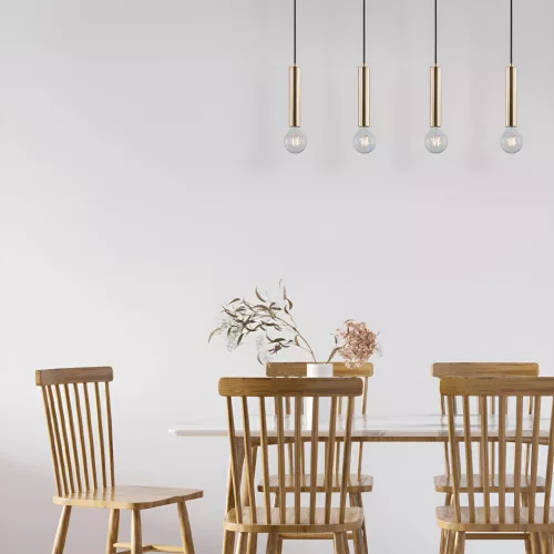 BRY-G005S-4H-4xE27-GLD-PENDANT LIGHT