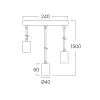 BRY-G006R-3H-3xE27-BLC-PENDANT LIGHT