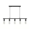 BRY-G006S-5H-5xE27-BLC-PENDANT LIGHT