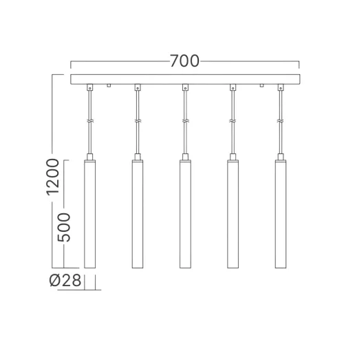 BRY-G007S-1H-5xG9-GLD-PENDANT LIGHT