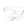 BRY-P004W-1H-1xE27-BLC-WALL LIGHT