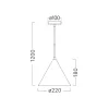 BRY-P010R-1H-1xE27-WHT-PENDANT LIGHT
